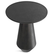 Pemberly Row 16 inch Wide Metal Side Table in Graphite & Fully Assembled