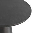 Pemberly Row 16 inch Wide Metal Side Table in Graphite & Fully Assembled