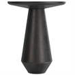 Pemberly Row 16 inch Wide Metal Side Table in Graphite & Fully Assembled