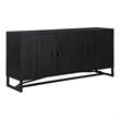 Pemberly Row Modern / Contemporary Wood Sideboard Black Color