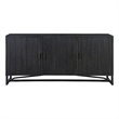 Pemberly Row Modern / Contemporary Wood Sideboard Black Color