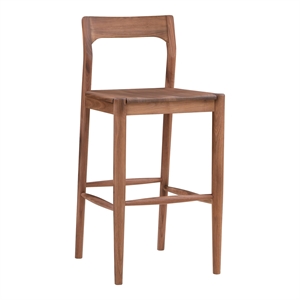Pemberly Row Modern / Contemporary Wood Bar Stool Brown Color