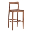 Pemberly Row Modern / Contemporary Wood Bar Stool Brown Color