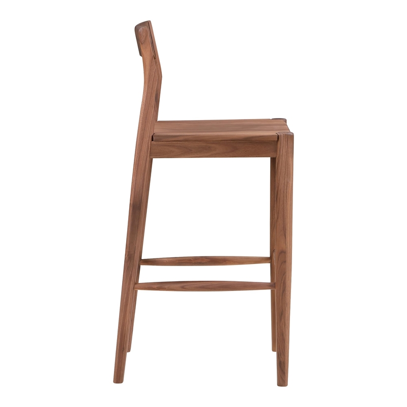 Pemberly Row Modern / Contemporary Wood Bar Stool Brown Color