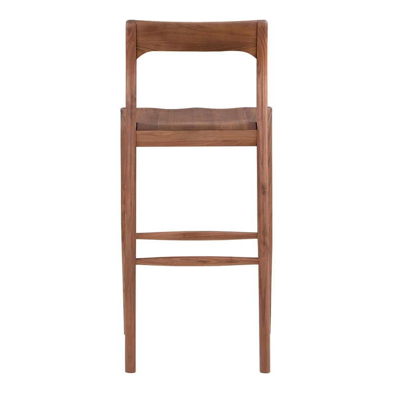 Pemberly Row Modern / Contemporary Wood Bar Stool Brown Color