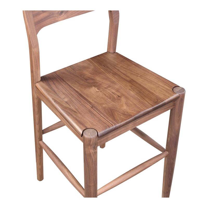 Pemberly Row Modern / Contemporary Wood Bar Stool Brown Color