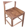 Pemberly Row Modern / Contemporary Wood Bar Stool Brown Color