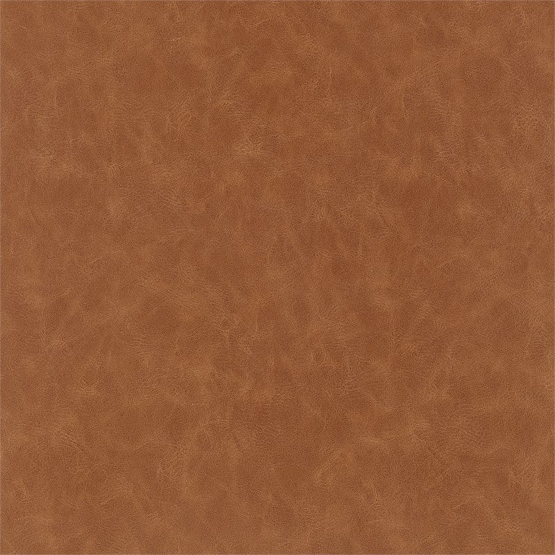 Pemberly Row Modern Faux Leather Accent Arm Chair in Vintage Cider