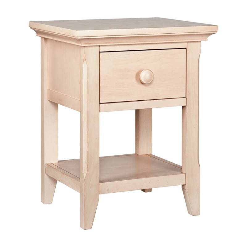 Pemberly Row Modern / Contemporary One Drawer Nightstand Sandstone