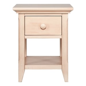 Pemberly Row Modern / Contemporary One Drawer Nightstand Sandstone