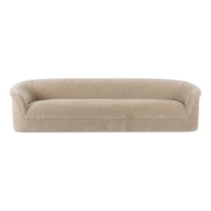 Pemberly Row Modern / Contemporary Sofa Beige Finish Fabric Sofa