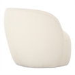 Pemberly Row Modern Outdoor Accent Chair Cream Fabric Chairs