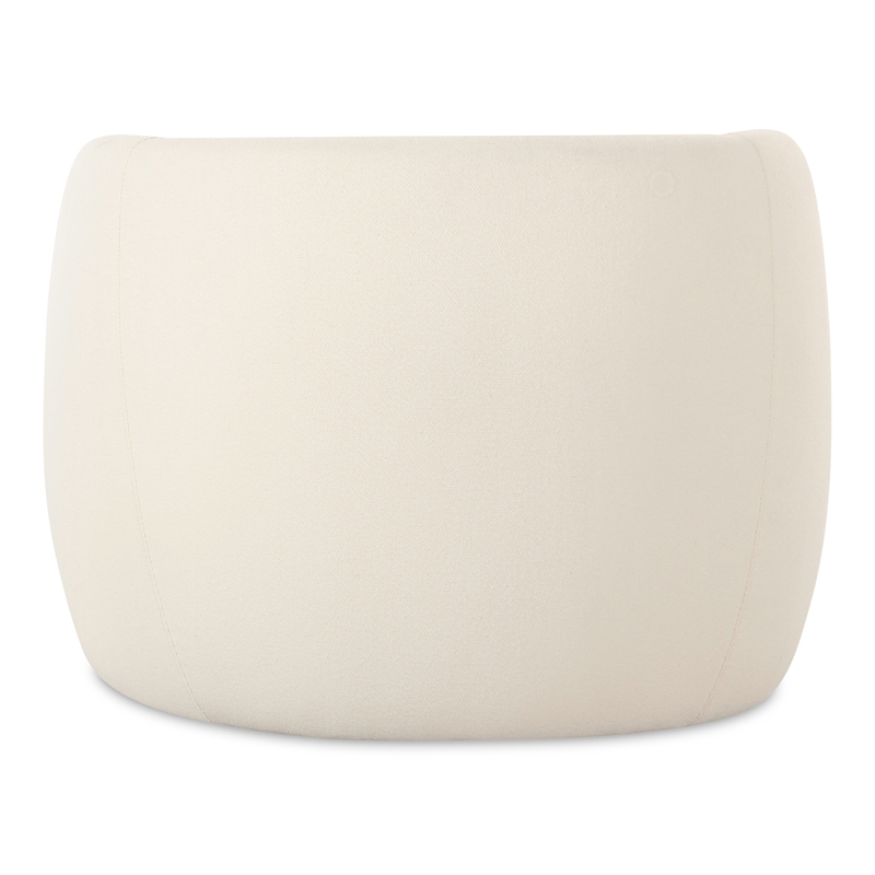 Pemberly Row Modern Outdoor Accent Chair Cream Fabric Chairs