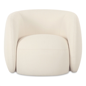 Pemberly Row Modern Outdoor Accent Chair Cream Fabric Chairs