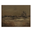 Pemberly Row Modern / Contemporary Solid Pine Framed Painting Canvas