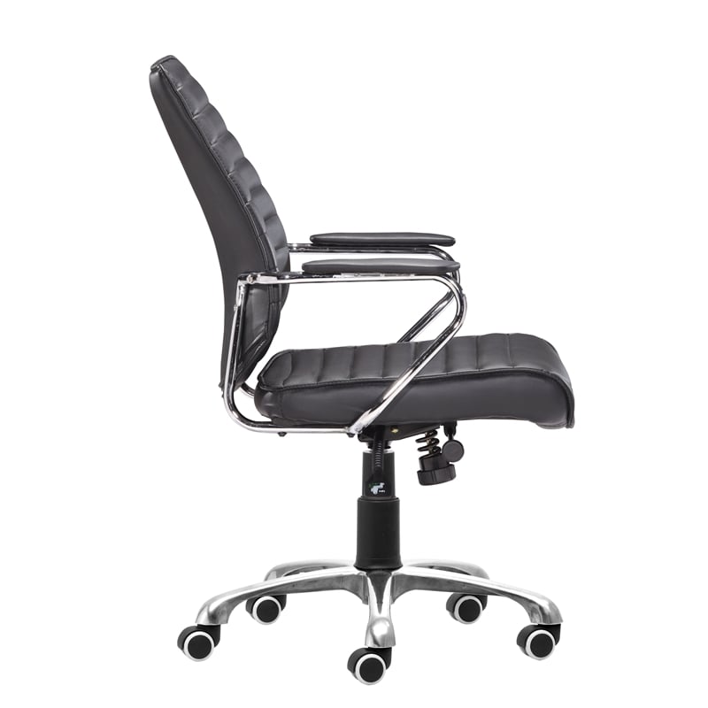 Pemberly Row Enterprise Office Collection Low Back Office Chair Black