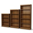 Pemberly Row Modern / Contemporary 4 Shelf Bookcase in Morgan Cherry