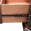 Pemberly Row Modern / Contemporary Dark Brown 3 Drawer Night Stand