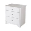 Pemberly Row Modern / Contemporary Wood Nightstand in Pure White