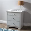 Pemberly Row Modern / Contemporary Wood Nightstand in Pure White