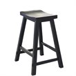 Pemberly Row Modern Multi 30 Inch Sawhorse Barstool - Black (RTA)