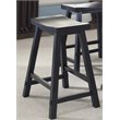 Pemberly Row Modern Multi 30 Inch Sawhorse Barstool - Black (RTA)