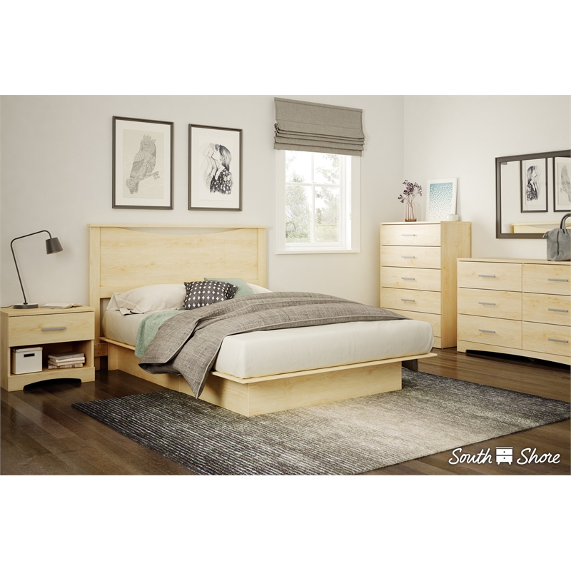 Pemberly Row Modern / Contemporary 6 Drawer Dresser in Pure Black