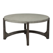 Pemberly Row Modern / Contemporary Dark Brown Round Cocktail Table