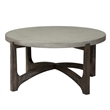 Pemberly Row Modern / Contemporary Dark Brown Round Cocktail Table