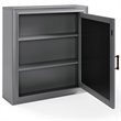 Pemberly Row Contemporary Contemporary Mirror Medicine Cabinet in Vintage Gray