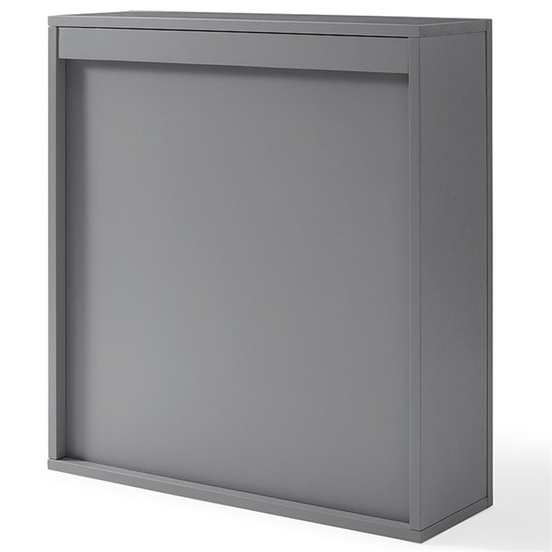 Pemberly Row Contemporary Contemporary Mirror Medicine Cabinet in Vintage Gray