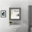 Pemberly Row Contemporary Contemporary Mirror Medicine Cabinet in Vintage Gray