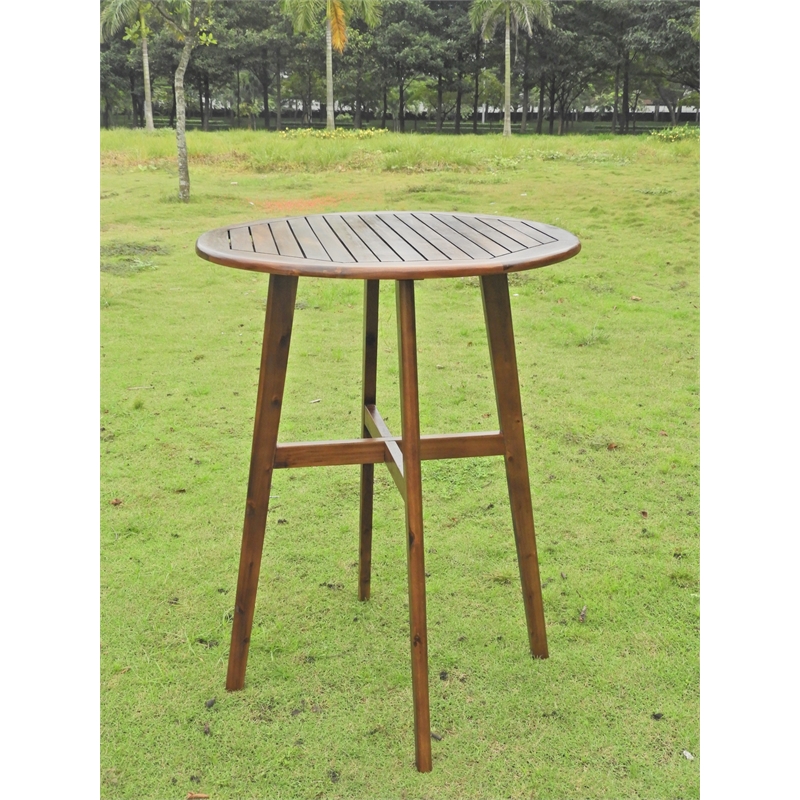 Pemberly Row Contemporary Contemporary 42-inch Outdoor Bar-Height Bistro Table