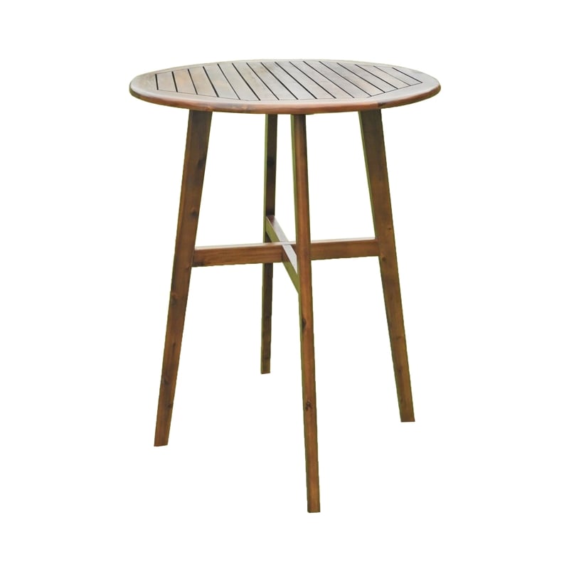 Pemberly Row Contemporary Contemporary 42-inch Outdoor Bar-Height Bistro Table