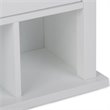 Pemberly Row Wood Double Door Wall Medicine Cabinet in Pure White