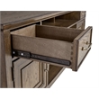 Pemberly Row Contemporary Wood 4 Drawer Chest in Natural Gray