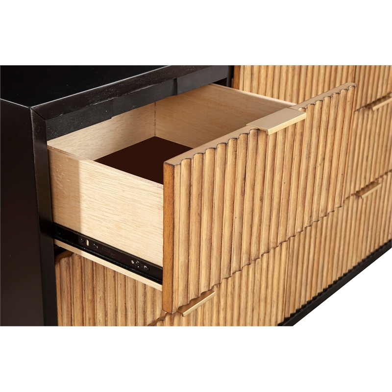 Pemberly Row Contemporary Wood 4 Drawer Chest in Natural Gray
