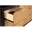 Pemberly Row Contemporary Wood 4 Drawer Chest in Natural Gray