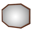 Pemberly Row Modern / Contemporary Wood Mirror in Antique Brown