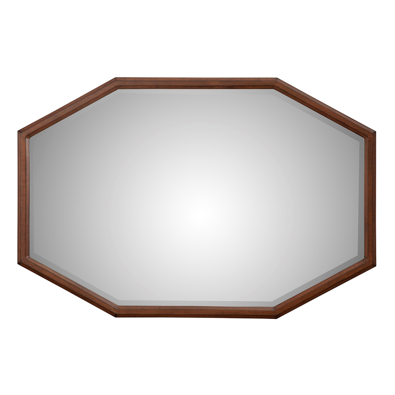 Pemberly Row Modern / Contemporary Wood Mirror in Antique Brown