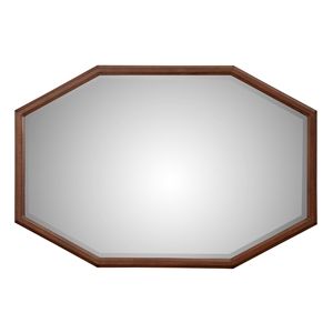 Pemberly Row Modern / Contemporary Wood Mirror in Antique Brown