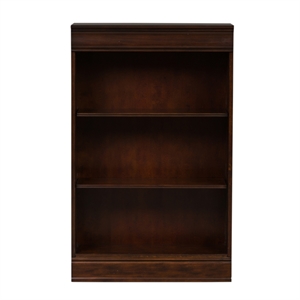 Pemberly Row Dark Brown Junior Executive 48 Inch Bookcase (RTA)