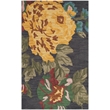 Pemberly Row 3' x 5' Multicolored Hand Tufted Wool Rug in Black