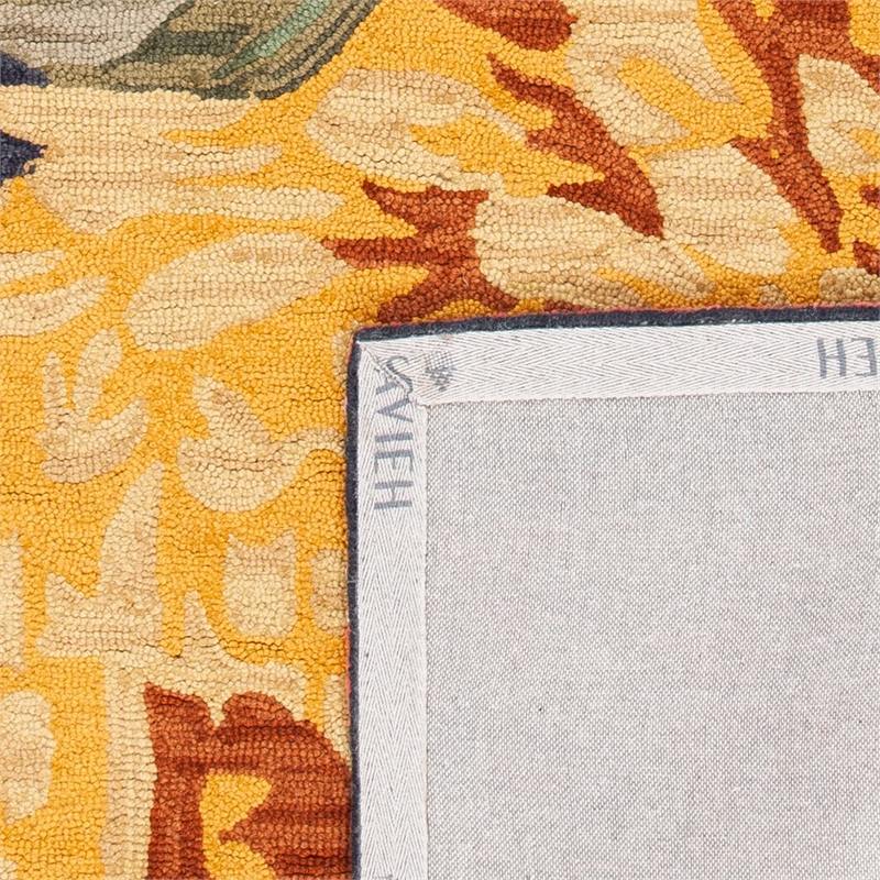 Pemberly Row 5' x 8' Multicolored Hand Tufted Wool Rug in Black