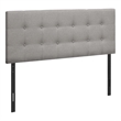 Pemberly Row Full Size Upholstered Linen Bed Headboard in Beige