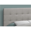 Pemberly Row Full Size Upholstered Linen Bed Headboard in Beige