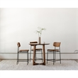 Pemberly Row Modern / Contemporary Leather Counter Stool in Brown