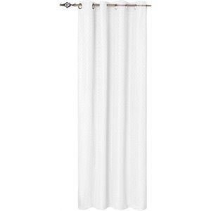Pemberly Row Wrinkle Free Curtain Foulard Room Darkening 84&quotL in White