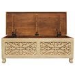 Pemberly Row Modern / Contemporary Solid Wood Storage Chest in Ivory