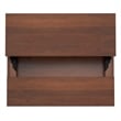 Pemberly Row Solid Wood Lift Top Coffee Table in Umber Brown and Gold